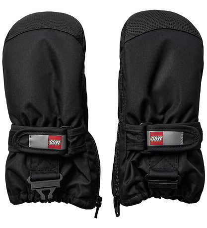LEGO® Wear Mittens - LWAripo 703 - Black w. Zipper
