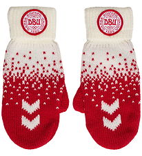 Hummel Mittens - Knitted - HmlDBU Fan XMAS Kids - Tango Red Hummel Mittens - Knitted - HmlDBU Fan XMAS Kids - Tango Red