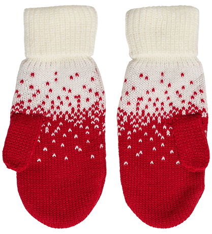 Hummel Mittens - Kids - Knitted - hmlDBU Fan XMAS - Tango Red