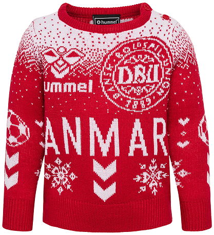 Hummel Blouse - Knitted - hmlDBU Fan XMAS - Tango Red