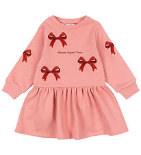 Konges Sløjd Sweat Dress - Lou Bow - Strawberry Ice