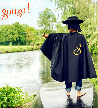 Déguisement Souza - Zorro - Noir Déguisement Souza - Zorro - Noir
