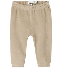 Name It Leggings - Velvet - NbfNorah - Iceland Fossil