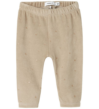 Name It Leggings - Velvet - NbfNorah - Iceland Fossil
