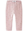 Name It Leggings - Velours - NbfNorah - Brüniert Lilac