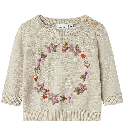 Blouse Name It - Tricot - NbfOpair - Peyote Melange Blouse Name It - Tricot - NbfOpair - Peyote Melange