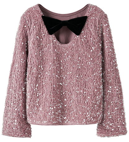 Blouse Name It - NkfRusitta - Souvenir Lilac/Black Bow Blouse Name It - NkfRusitta - Souvenir Lilac/Black Bow