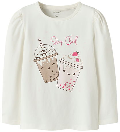 Name It Bluse - NmfOllia - Coconut Milch