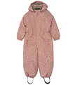 Mikk-Line Snowsuit - Polyester - Burlwood w. Glitter Leaves