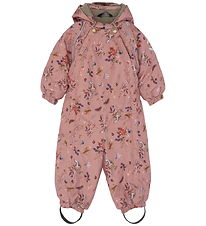 Mikk-Line Schneeanzug - AOP - Floral - Burlwood