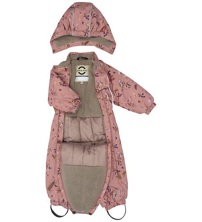 Mikk-Line Schneeanzug - AOP - Floral - Burlwood