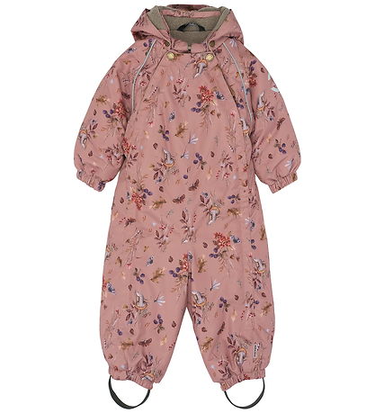 Mikk-Line Schneeanzug - AOP - Floral - Burlwood
