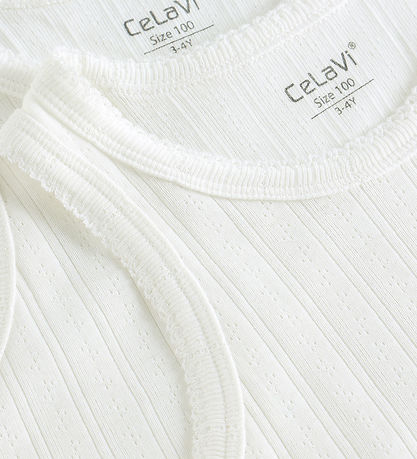 CeLaVi Unterhemden - 2er-Pack - Marshmallow White