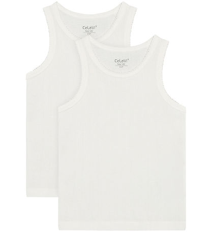 CeLaVi Unterhemden - 2er-Pack - Marshmallow White