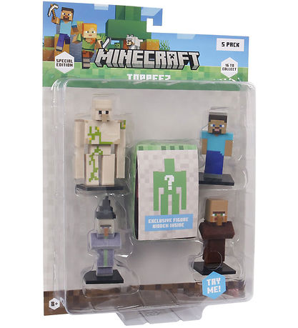 Minecraft Toy Figurine - 3D Special Edition - 5-Pack