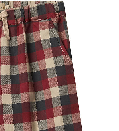 Wheat Trousers - Sasha - Red Blue Check