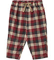 Wheat Trousers - Arne - Red Blue Check Wheat Trousers - Arne - Red Blue Check