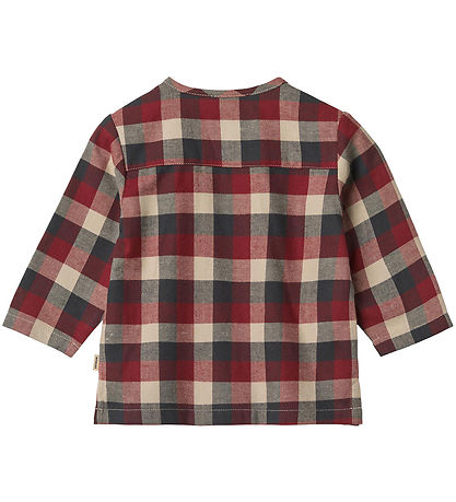 Wheat Overhemd - Shelby - Rood Blue Controle