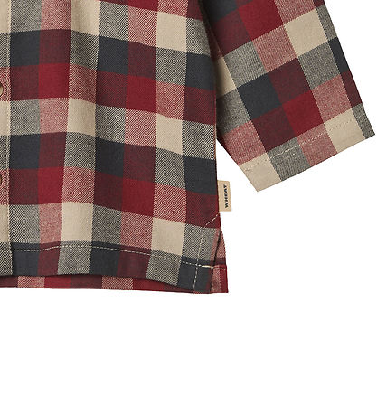 Wheat Overhemd - Shelby - Rood Blue Controle