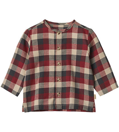 Wheat Overhemd - Shelby - Rood Blue Controle