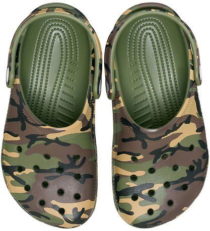 Crocs Sandals - Classic+ Camouflage Clog K - Army Green/Multi