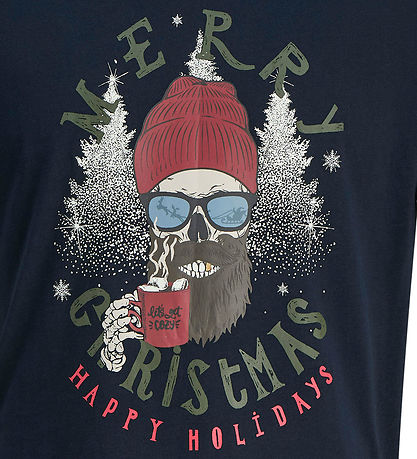 Jack & Jones T-shirt - Jjnoel - XMAS - Sky Captain