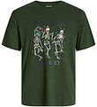 Jack & Jones T-shirt - Jjnoel - XMAS - Kombu Green