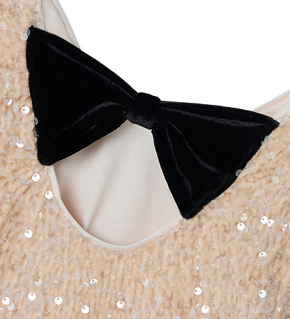 Name It Dress - NkfRusitta - Jet Stream/Black Bow w. Sequins
