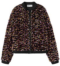 Name It Bomber Jacket - NkfRunica - Gold Colour w. Sequins