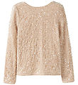 Name It Blouse - NkfRusitta - Jet Stream/Black Bow w. Sequins