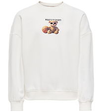 Kids Only Sweatshirt - KogBila - Egret/Sport