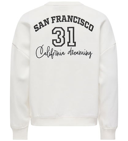 Kids Only Sweatshirt - KogBila - Egret/Sport