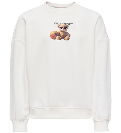 Kids Only Sweatshirt - KogBila - Egret/Sport