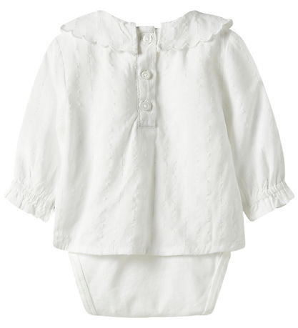 Name It Shirt Bodysuit - NbFRixi - Bright White/Lurex
