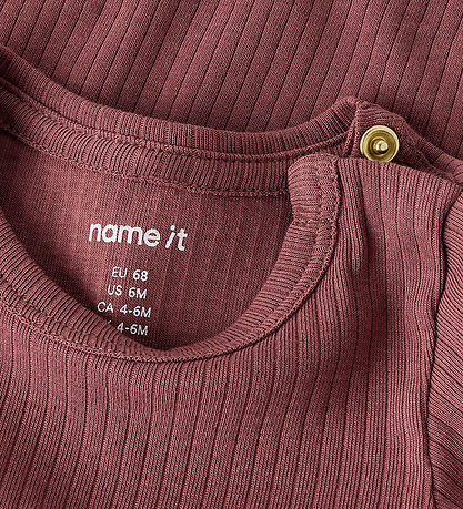 Name It Bodysuit l/s - NmfOfelly - Bark