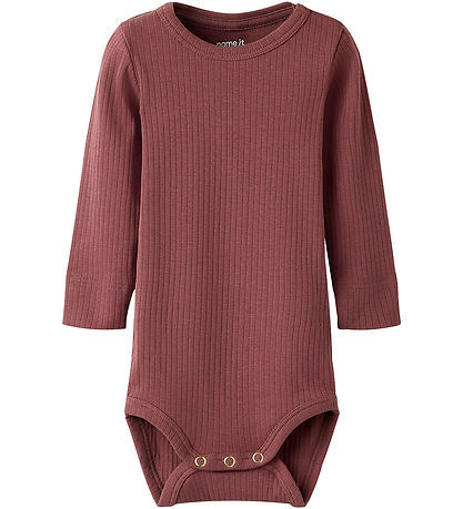 Name It Bodysuit l/s - NmfOfelly - Bark