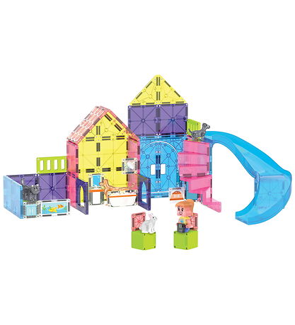 Ensemble d'aimants Magna Tiles - 50 Parties - Maisonnette pour a Ensemble d'aimants Magna Tiles - 50 Parties - Maisonnette pour a