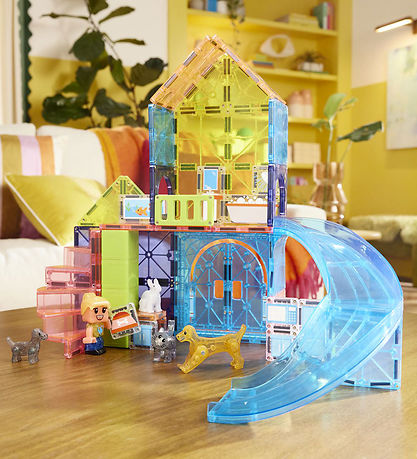 Ensemble d'aimants Magna Tiles - 50 Parties - Maisonnette pour a Ensemble d'aimants Magna Tiles - 50 Parties - Maisonnette pour a