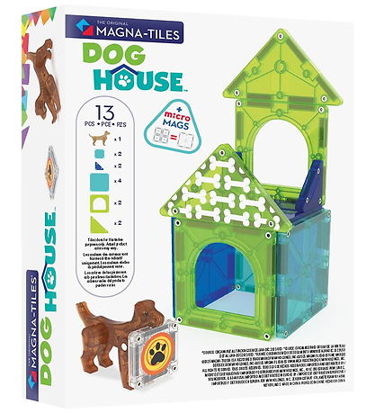 Magna-Tiles Magnet set - 13 Parts - Dog House