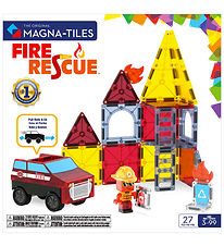 Magna-Tiles Magnet set - 27 Parts - Fire Rescue + MicroMAGS