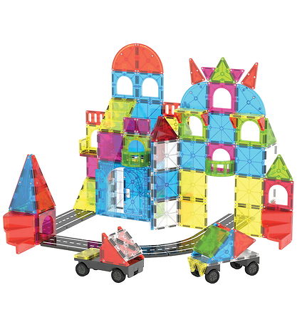 Magna-Tiles Magnet set - 110 Parts - City Center + MicroMAGS
