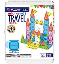 Magna-Tiles Magnet set - 55 Parts - Deluxe Travel Set + MicroMAG Magna-Tiles Magnet set - 55 Parts - Deluxe Travel Set + MicroMAG