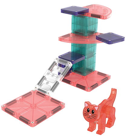 Magna-Tiles Magnet set - 13 Parts - CAT Tree + MicroMAGS