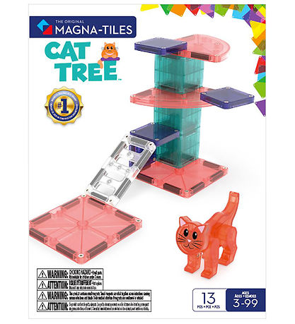 Magna-Tiles Magnet set - 13 Parts - CAT Tree + MicroMAGS