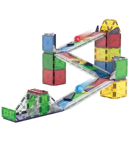Ensemble d'aimants Magna-Tiles - 90 Parties - Rail Racer + Micro Ensemble d'aimants Magna-Tiles - 90 Parties - Rail Racer + Micro