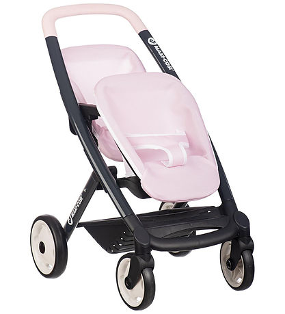 Poussette jumelle Pour Poupées Smoby - Maxi-Cosi - Rose Poussette jumelle Pour Poupées Smoby - Maxi-Cosi - Rose