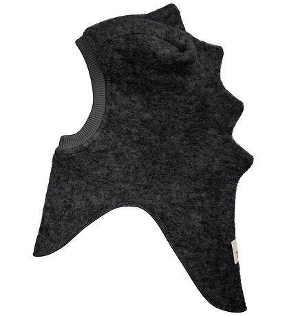 Huttelihut Balaclava - Wool - 2-layer - Dark Grey Melange