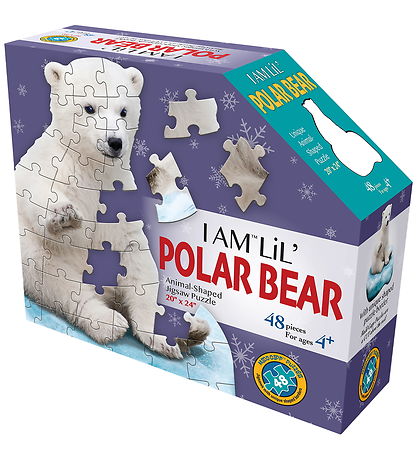 Madd Capp Puzzles Púsluspil - I Am LiL' Polar Bear - 48 Kubbar