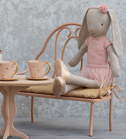 Maileg Miniature Vintage Bench - Pink
