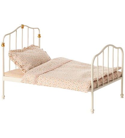Maileg Miniature Vintage Bed - Mouse - Off White